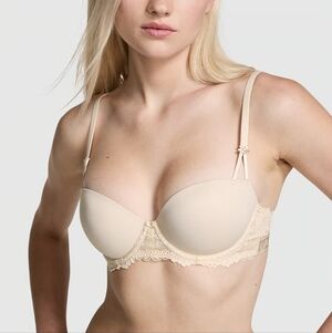 Victoria's Secret balconette Cream Lace Bra